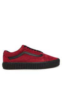 Vans Sneakersy Old Skool Creeper VN000DCEBRD1 Bordowy. Kolor: czerwony. Materiał: zamsz, skóra. Model: Vans Old Skool #1