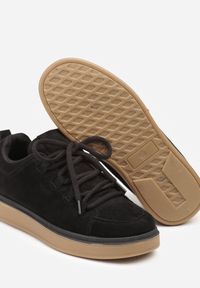 Born2be - Czarne Sneakersy na Kauczukowej Podeszwie Lurrive. Kolor: czarny. Materiał: kauczuk #7