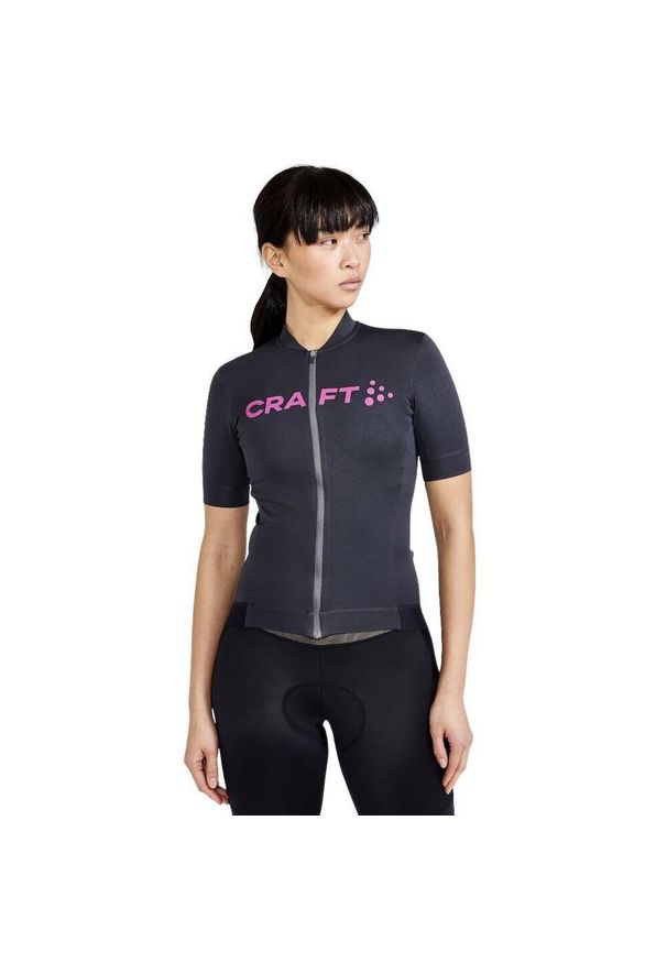 Damska koszulka Craft essence. Kolor: szary, fioletowy, wielokolorowy. Sport: kolarstwo