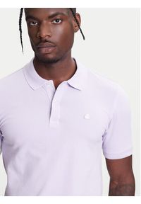 United Colors of Benetton - United Colors Of Benetton Polo 3WG9U301Z Fioletowy Slim Fit. Typ kołnierza: polo. Kolor: fioletowy. Materiał: bawełna #4