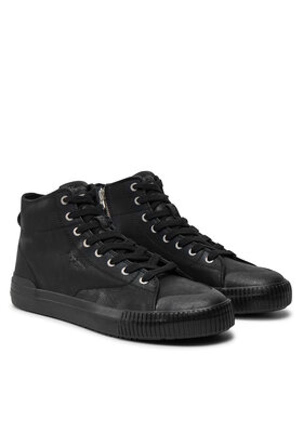 Pepe Jeans Sneakersy Ben Moon M PMS31064 Czarny. Kolor: czarny. Materiał: skóra