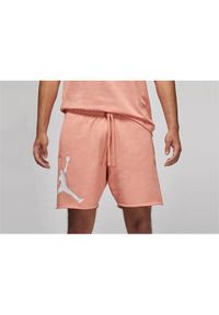 Spodnie sportowe męskie Nike Air Jordan Essentials Fleece. Kolor: różowy. Materiał: materiał, syntetyk, bawełna. Długość: krótkie