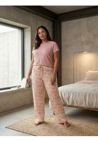 Sinsay - Bawełniana piżama dwuczęściowa z nadrukiem w psy - fioletowy. Kolor: fioletowy. Materiał: bawełna. Wzór: nadruk #1