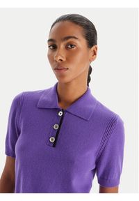Pinko - PINKO Sweter Gorgona 105450 A2Q9 Fioletowy Regular Fit. Kolor: fioletowy. Materiał: wełna #5
