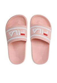 Fila Klapki Morro Bay Slipper Kids 1010934.40063 Różowy. Kolor: różowy. Materiał: skóra