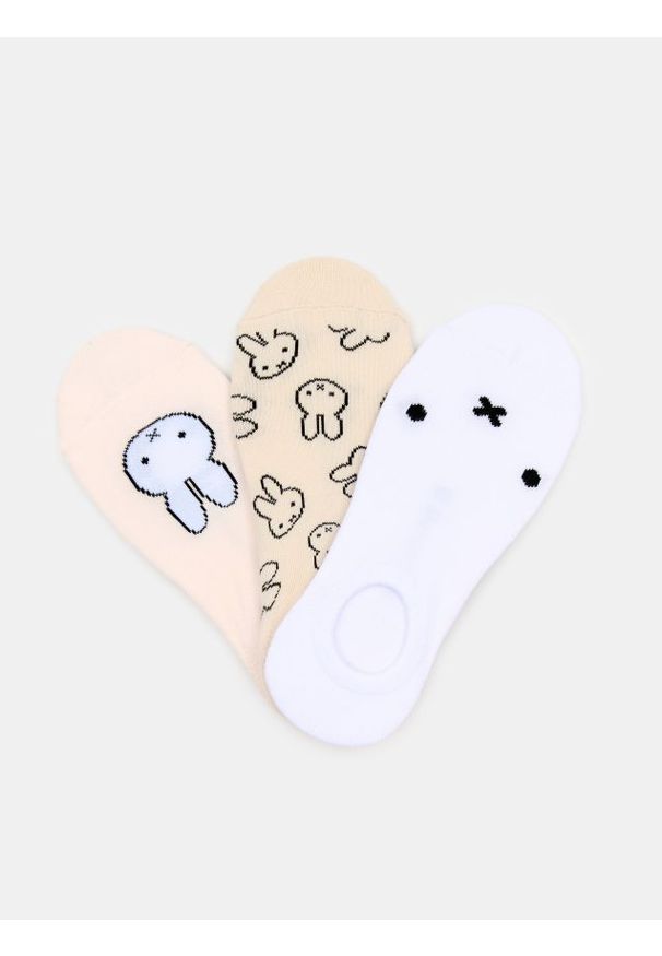Sinsay - Prążkowane skarpetki 3 pack Miffy - wielobarwny. Materiał: prążkowany
