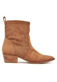 DeeZee Botki 3523-5 Brązowy. Kolor: brązowy. Materiał: materiał