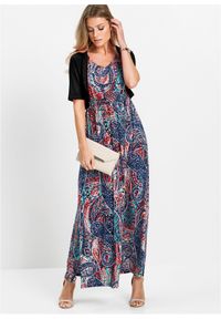 bonprix - Bolerko T-shirtowe. Kolor: niebieski, czarny. Materiał: materiał. Styl: klasyczny #2