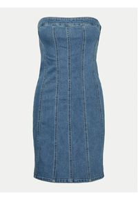 Vero Moda Sukienka jeansowa Zoie 10310272 Niebieski Slim Fit. Kolor: niebieski. Materiał: bawełna #5