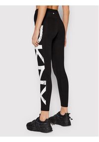 DKNY Sport Legginsy DP1P2976 Czarny Slim Fit. Kolor: czarny. Materiał: bawełna. Styl: sportowy #3