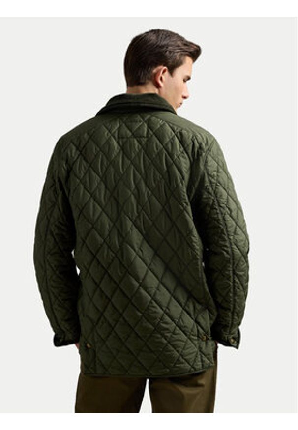 Polo Ralph Lauren Kurtka przejściowa 710938510002 Zielony Regular Fit. Typ kołnierza: polo. Kolor: zielony. Materiał: syntetyk