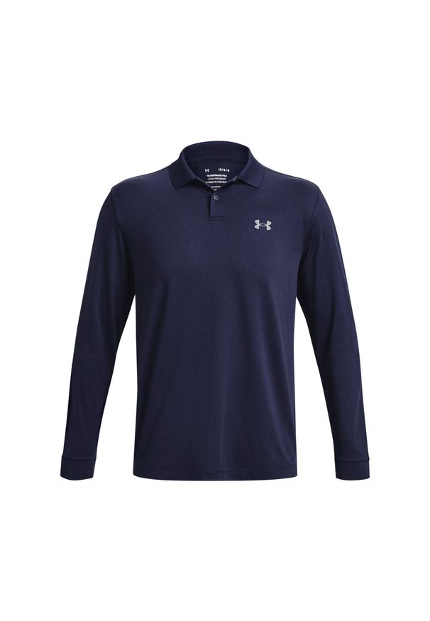 Koszulka polo z długim rękawem Under Armour Performance 3.0. Typ kołnierza: polo. Kolor: wielokolorowy, niebieski, szary. Długość rękawa: długi rękaw. Długość: długie. Styl: sportowy