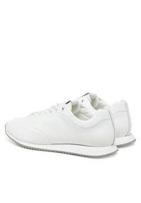 Calvin Klein Sneakersy Runner Lace Up - Lth HW0HW02396 Biały. Kolor: biały. Materiał: skóra #3