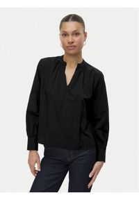 Vero Moda Bluzka Fanni 10336937 Czarny Loose Fit. Kolor: czarny. Materiał: bawełna