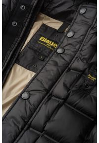 Blauer USA - BLAUER Czarna pikowana męska kurtka Caspar Short Jackets, Rozmiar M. Kolor: czarny. Materiał: materiał. Styl: klasyczny