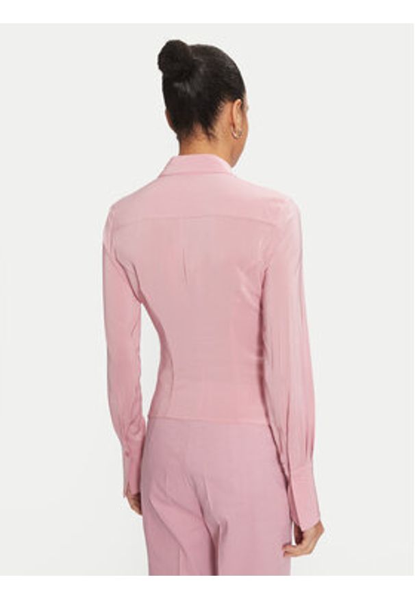 Pinko - PINKO Koszula 100612 A1NI Różowy Regular Fit. Kolor: różowy. Materiał: wiskoza