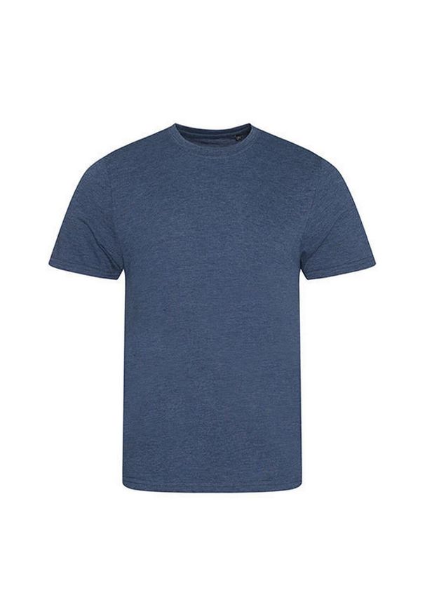 AWDIS - Koszulka Dla Dorosłych Unisex Triblend. Kolor: niebieski. Sport: turystyka piesza