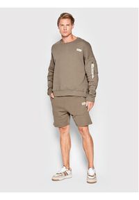 Alpha Industries Szorty sportowe 106365 Brązowy Regular Fit. Kolor: brązowy. Materiał: bawełna. Styl: sportowy #4