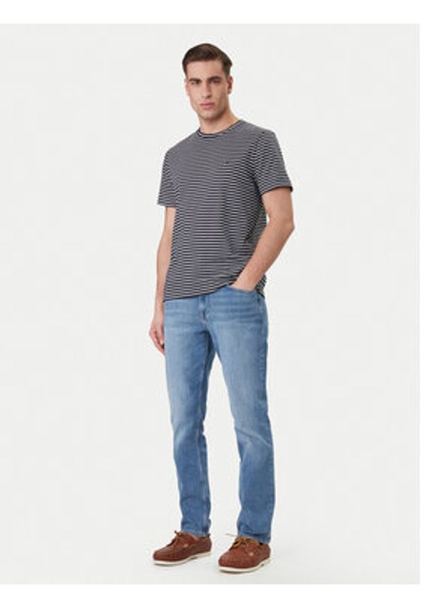 TOMMY HILFIGER - Tommy Hilfiger T-Shirt Ess Seasonal MW0MW40923 Granatowy Regular Fit. Kolor: niebieski. Materiał: bawełna