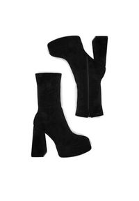 DeeZee Botki CL221013 Czarny. Kolor: czarny. Materiał: materiał