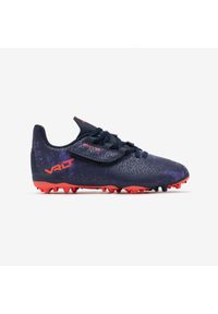 KIPSTA - Buty piłkarskie dla dzieci Kipsta Viralto I Easy MG/AG na rzepy. Zapięcie: rzepy. Kolor: niebieski. Materiał: syntetyk. Szerokość cholewki: normalna. Sport: piłka nożna