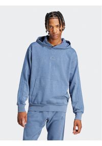 Adidas - adidas Bluza ALL SZN 3-Stripes IR5196 Niebieski Regular Fit. Kolor: niebieski. Materiał: bawełna #1