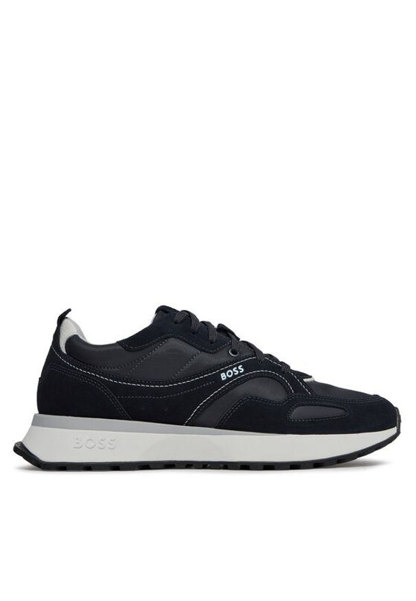 BOSS - Boss Sneakersy Jonah Runn 50513179 Granatowy. Kolor: niebieski. Materiał: materiał