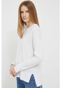 DKNY - Dkny sweter z domieszką kaszmiru kolor biały lekki. Kolor: biały. Materiał: kaszmir #1