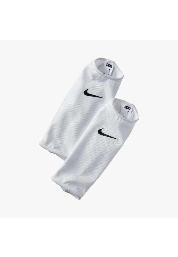 Rękawy do ochraniaczy piłkarskich Nike Guard Lock. Kolor: biały. Sport: piłka nożna