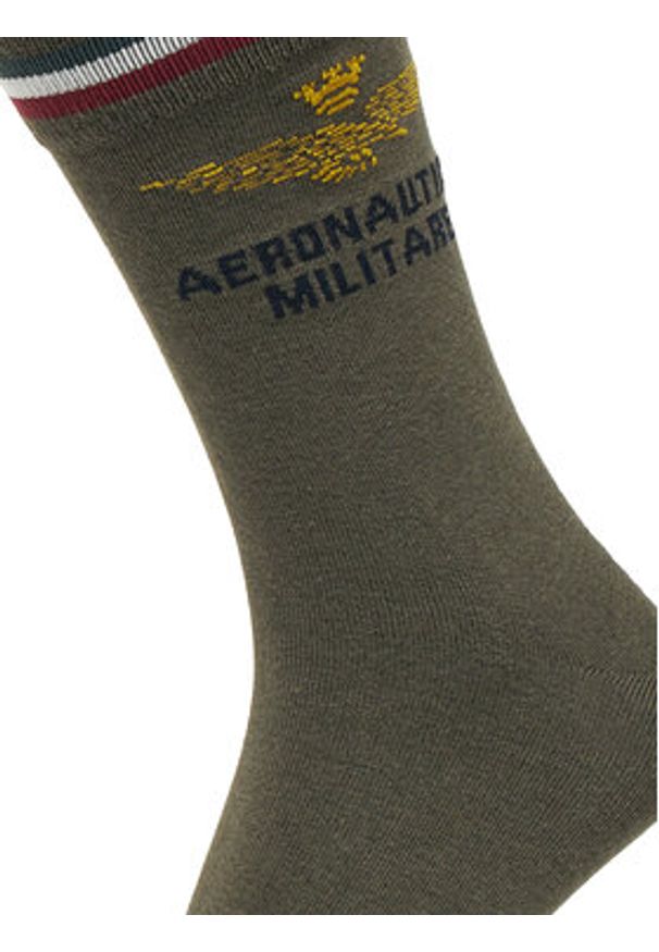 Aeronautica Militare Skarpety długie 252CZ0012UL00499 Zielony. Kolor: zielony. Materiał: materiał, bawełna