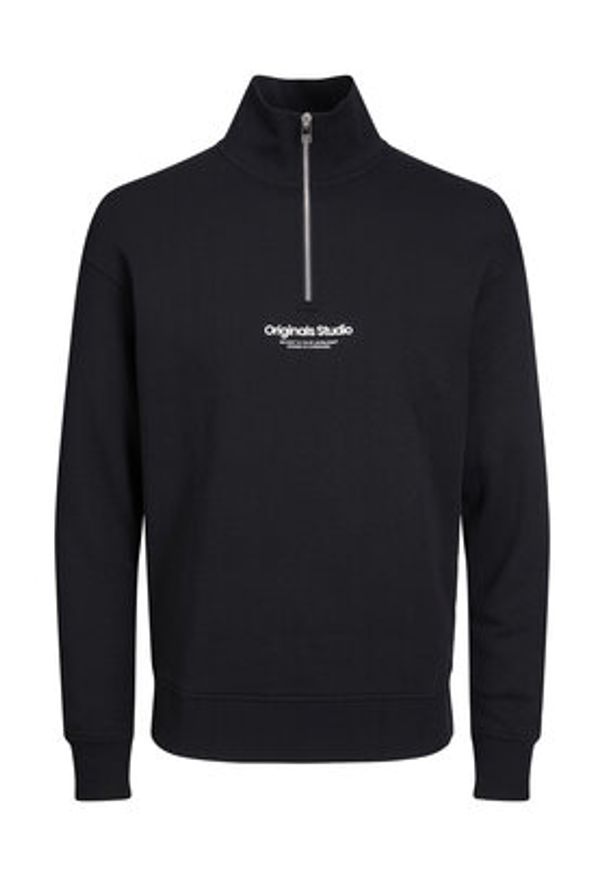 Jack & Jones - Jack&Jones Bluza Vesterbro 12241777 Czarny Relaxed Fit. Kolor: czarny. Materiał: bawełna