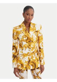 Versace Jeans Couture Marynarka 80HAQ702 NS756 Biały Slim Fit. Kolor: biały. Materiał: syntetyk #1