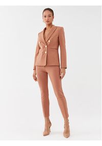 Pinko Spodnie materiałowe Bello 100155 A15M Brązowy Slim Fit. Kolor: brązowy. Materiał: wiskoza #4