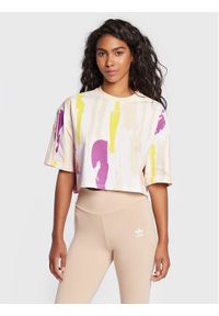 Adidas - adidas T-Shirt THEBE MAGUGU HM2621 Kolorowy Loose Fit. Materiał: bawełna. Wzór: kolorowy