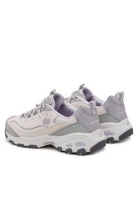 skechers - Skechers Sneakersy D'lites - Retro Rewind 150536/NTGY Szary. Kolor: szary. Materiał: skóra