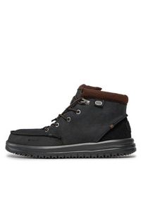 Hey dude - Hey Dude Trzewiki Bradley Boot Leather 40189-001 Czarny. Kolor: czarny. Materiał: nubuk, skóra #4