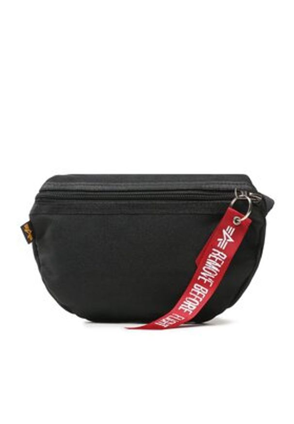 Alpha Industries Nerka Big A Oxford Waist Bag 101908 Czarny. Kolor: czarny. Materiał: materiał