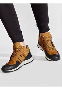 New Balance Sneakersy MH574XB1 Brązowy. Kolor: brązowy. Materiał: skóra. Model: New Balance 574 #9