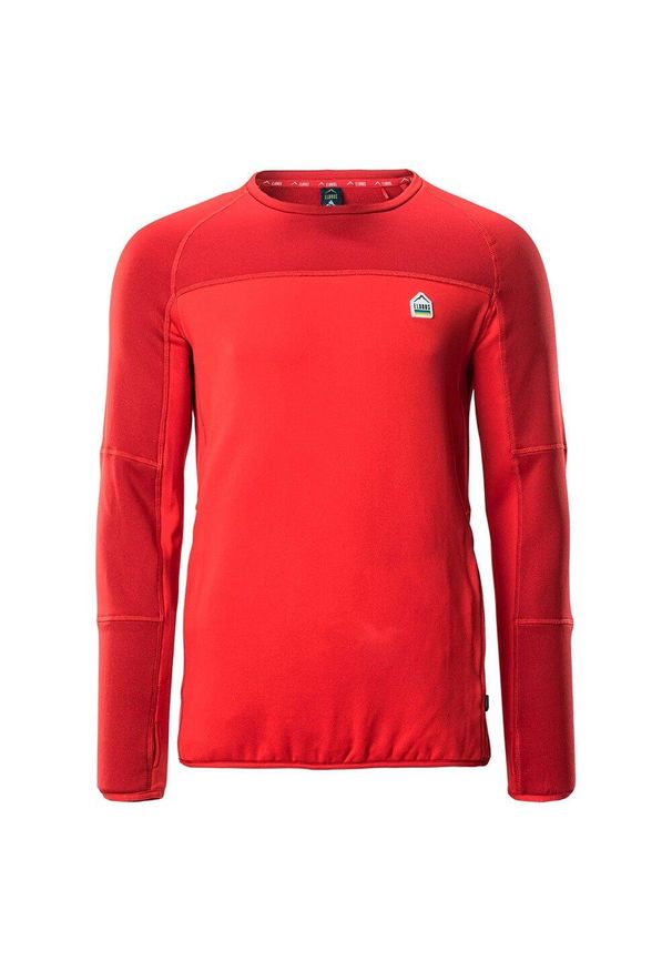 Elbrus - Męska Koszulka Z Długim Rękawem Molic Polartech. Kolor: czerwony. Długość rękawa: długi rękaw. Długość: długie