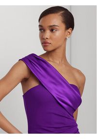 Lauren Ralph Lauren Sukienka wieczorowa 253918992002 Fioletowy Regular Fit. Kolor: fioletowy. Materiał: syntetyk. Styl: wizytowy #4