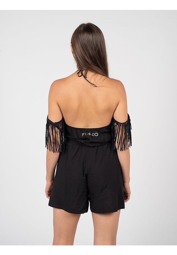 Pinko Kombinezon "Palco" | 101054 A0S8 | Kobieta | Czarny. Okazja: na co dzień. Kolor: czarny. Materiał: wiskoza. Wzór: jednolity. Styl: elegancki, casual