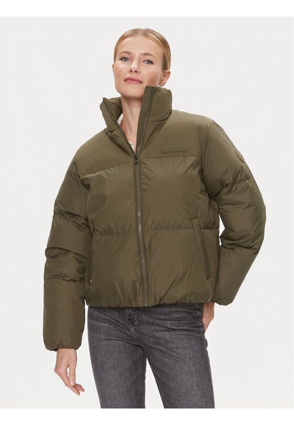 TOMMY HILFIGER - Tommy Hilfiger Kurtka puchowa New York WW0WW39748 Zielony Relaxed Fit. Kolor: zielony. Materiał: syntetyk. Sezon: zima
