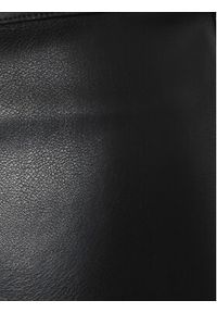 Gina Tricot Spódnica z imitacji skóry 20151 Czarny Regular Fit. Kolor: czarny. Materiał: skóra