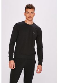 Emporio Armani Underwear - Emporio Armani - Piżama 111794.CC570.00020. Kolor: czarny. Materiał: dzianina. Wzór: gładki #2