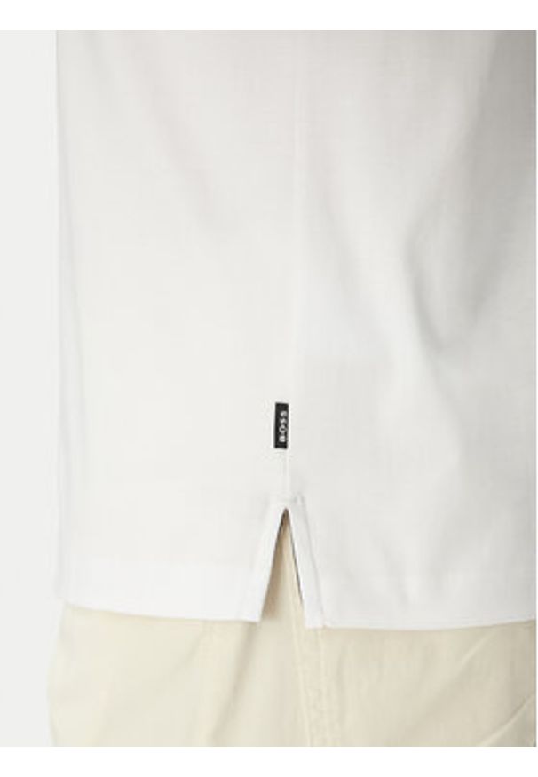 BOSS T-Shirt H-Tessler 199 50531793 Biały Slim Fit. Kolor: biały. Materiał: bawełna