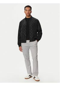 Karl Lagerfeld - KARL LAGERFELD Kurtka bomber 505005 563538 Czarny Regular Fit. Typ kołnierza: dekolt w karo. Kolor: czarny. Materiał: syntetyk #4