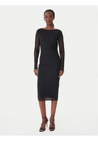 Patrizia Pepe Sukienka koktajlowa 8A1604/376-K103 Czarny Regular Fit. Kolor: czarny. Materiał: syntetyk. Styl: wizytowy #1