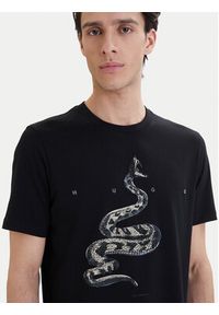 Hugo - HUGO T-Shirt Discorb 50557672 Czarny Regular Fit. Kolor: czarny. Materiał: bawełna #4