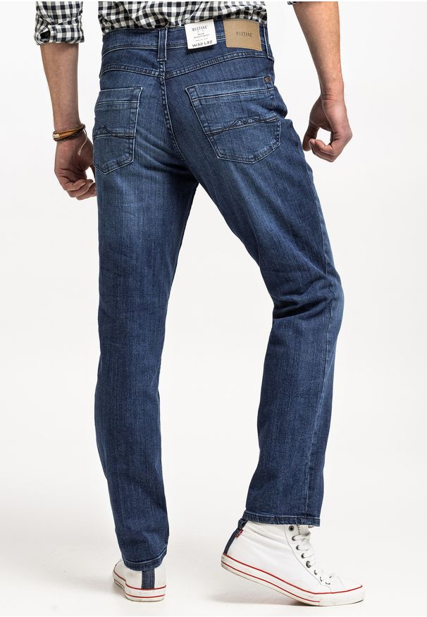 Mustang - MUSTANG STYLE WASHINGTON MĘSKIE SPODNIE JEANSOWE JEANSY DŻINSY DENIM BLUE 1013944 5000 883