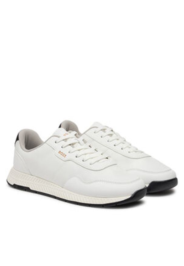 BOSS - Boss Sneakersy Titanium Runn 50523180 Biały. Kolor: biały. Materiał: materiał